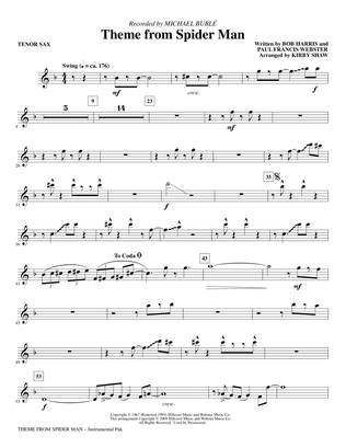 Theme from Spider Man - Tenor Sax