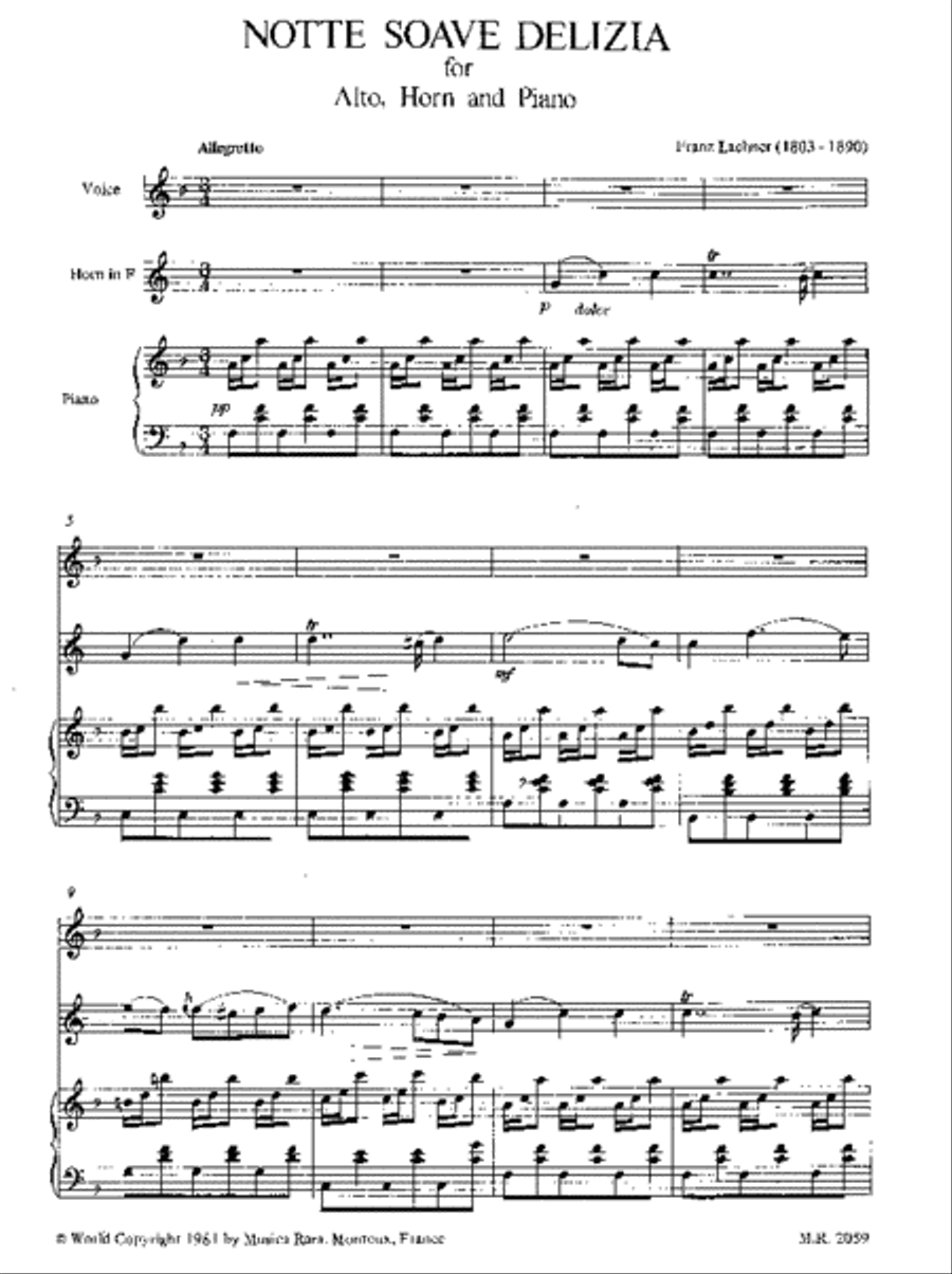 Notte Soave Delizia Notte Soave Delizia Voice Solo scores gallery preview page 2