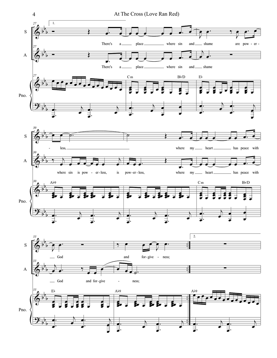 At The Cross (love Ran Red) SA scores gallery preview page 4