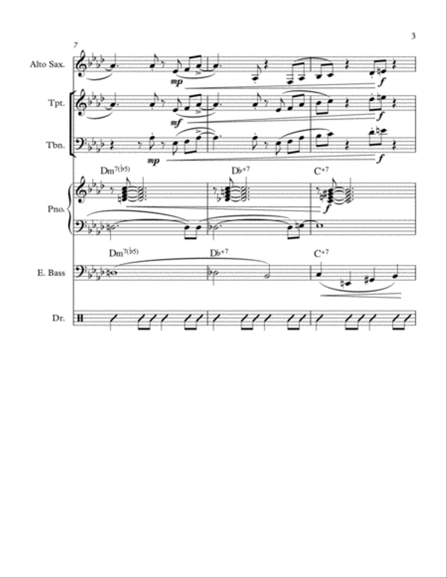 Lullaby Of Birdland Large Ensemble scores gallery preview page 3