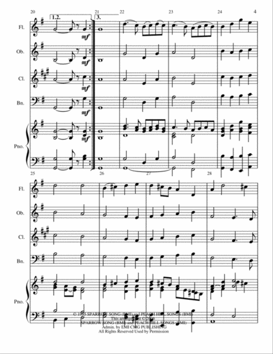 O Come All Ye Faithful O Come All Ye Faithful Woodwind Quartet scores gallery preview page 4