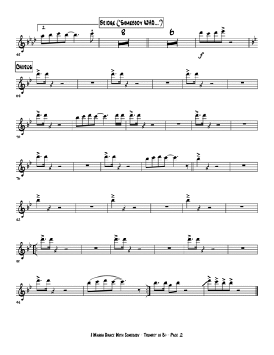 I Wanna Dance With Somebody Small Ensemble scores gallery preview page 4