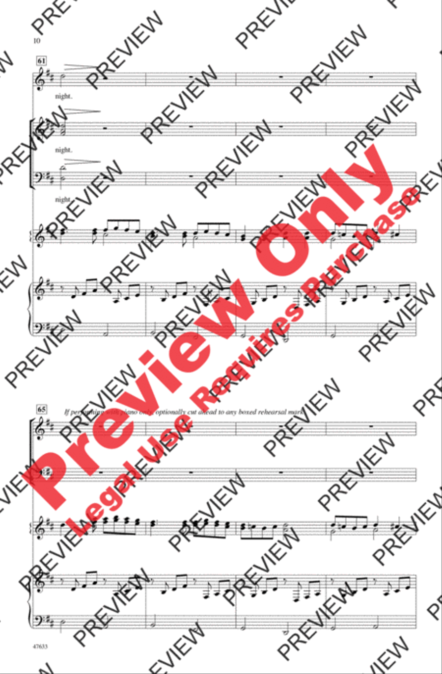 Christmas Canon Christmas Canon 4-Part scores gallery preview page 9