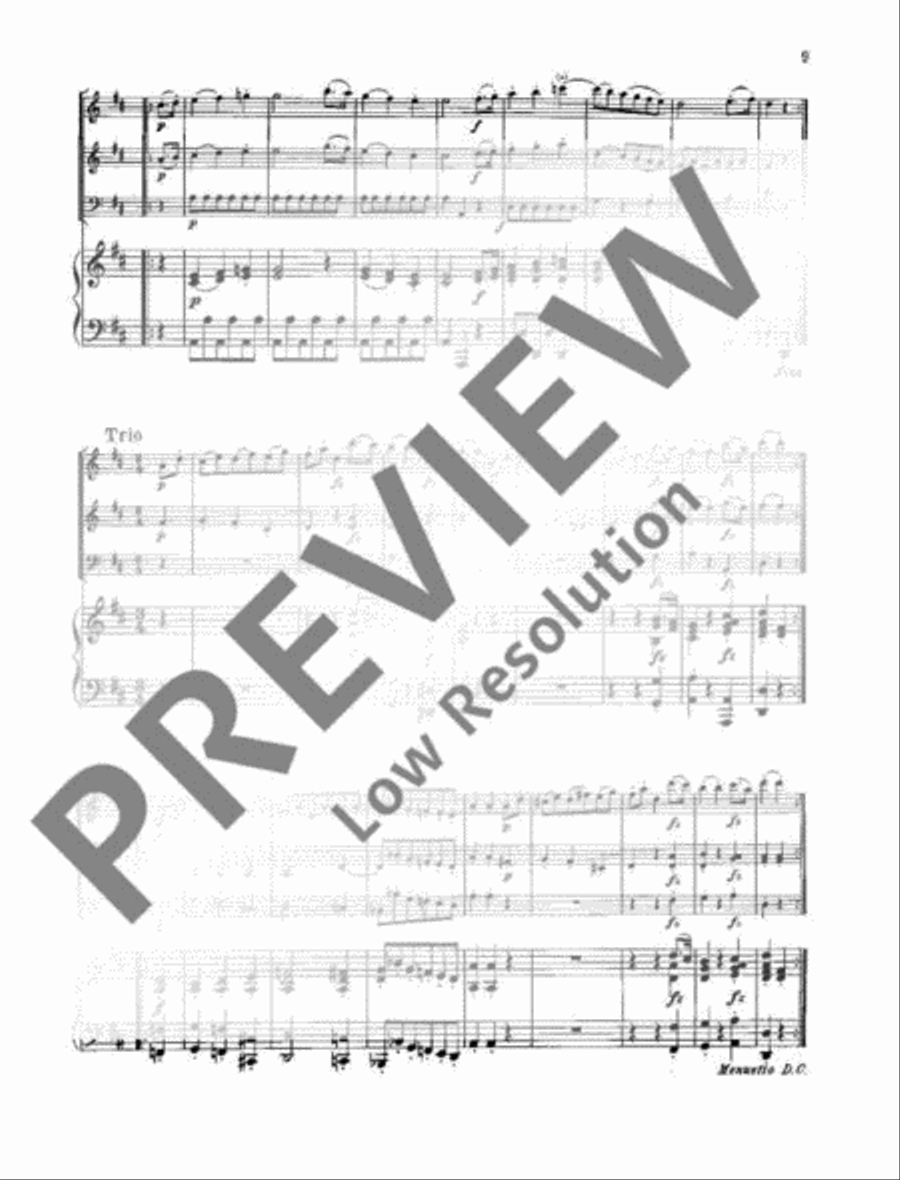 Wiener Hofball-Menuette Cello scores gallery preview page 10