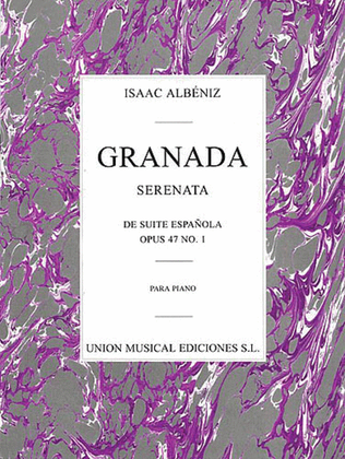 Book cover for Issac Albeniz: Granada Serenata No.1 (Suite Espanola) Op.47