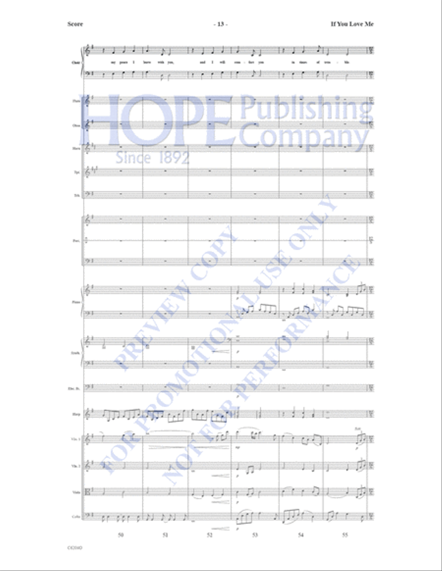 If You Love Me If You Love Me Choir scores gallery preview page 14
