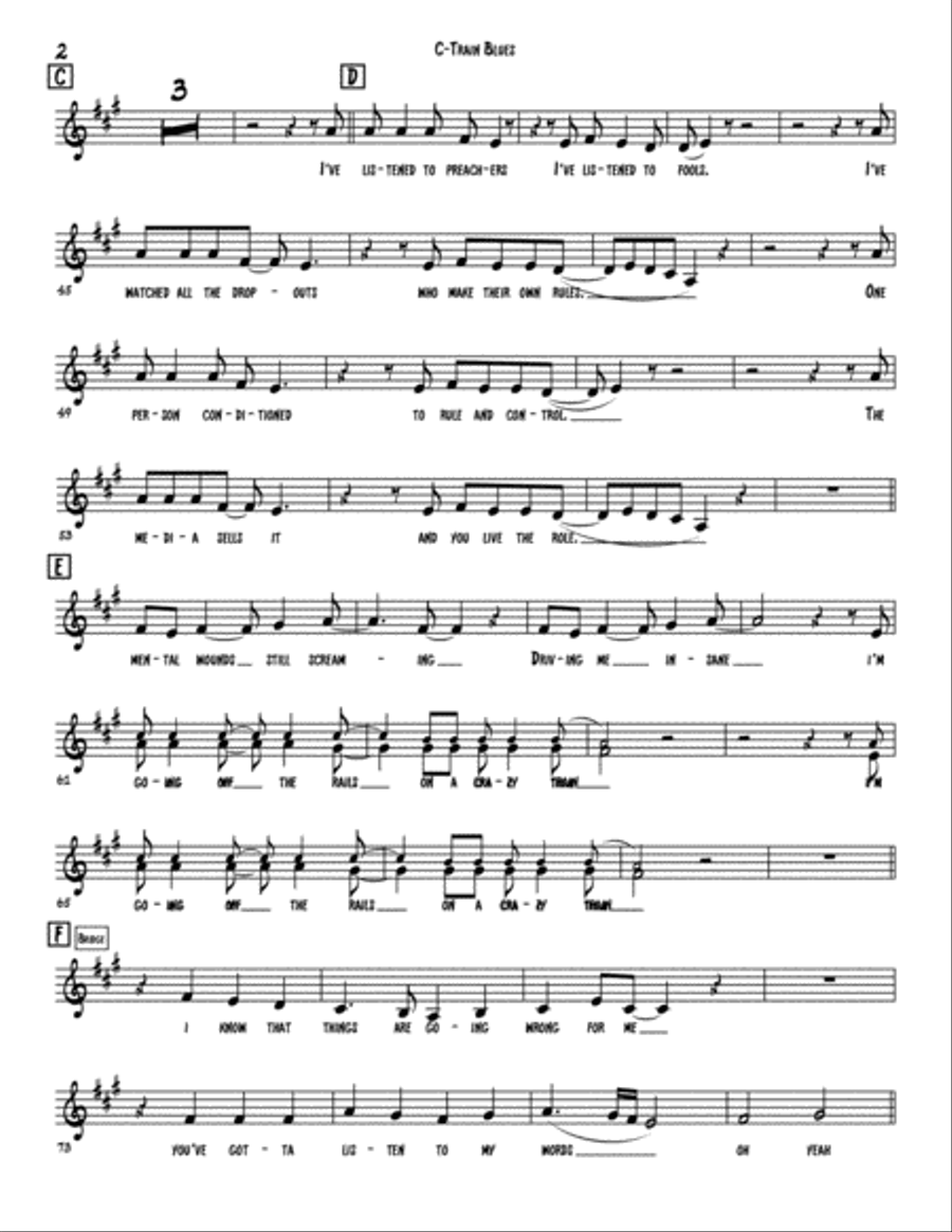 Crazy Train Large Ensemble scores gallery preview page 2