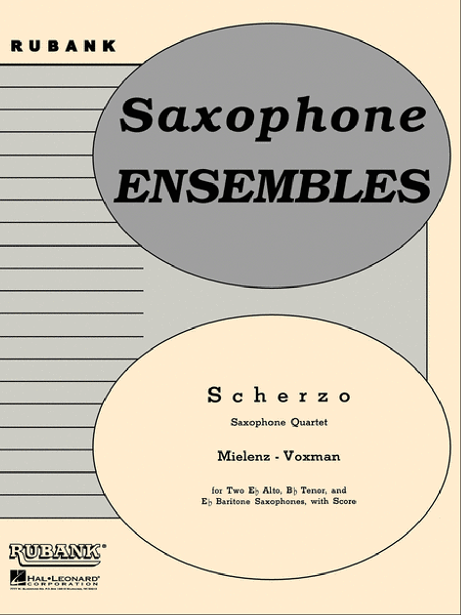 Scherzo Saxophone Quartet scores gallery preview page 1