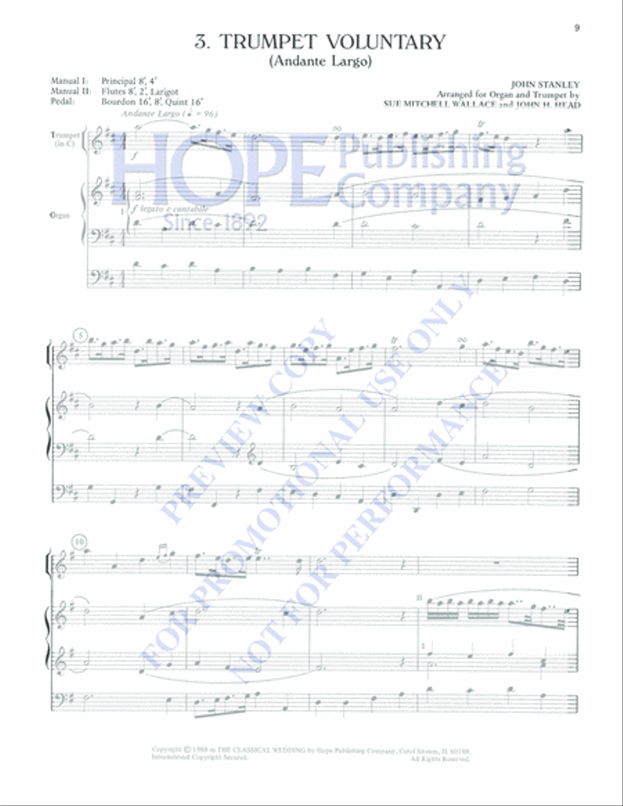 The Classical Wedding Trumpet Solo scores gallery preview page 11