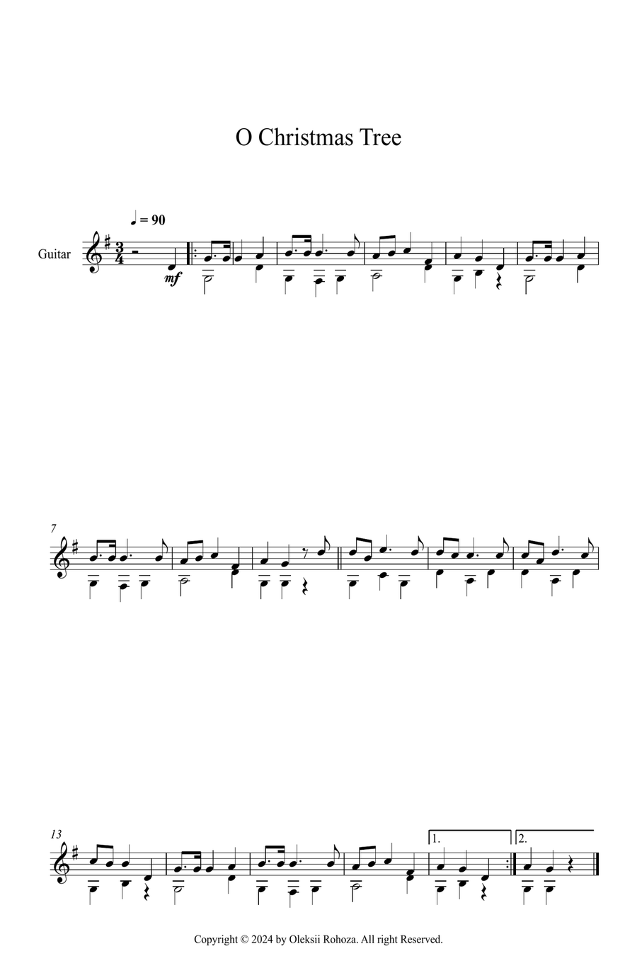 10 Christmas Songs For Acoustic Guitar Acoustic Guitar scores gallery preview page 6