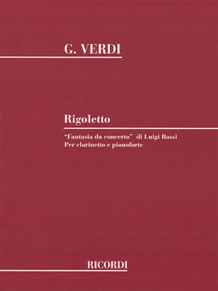 Book cover for Rigoletto Fantasia da concerto
