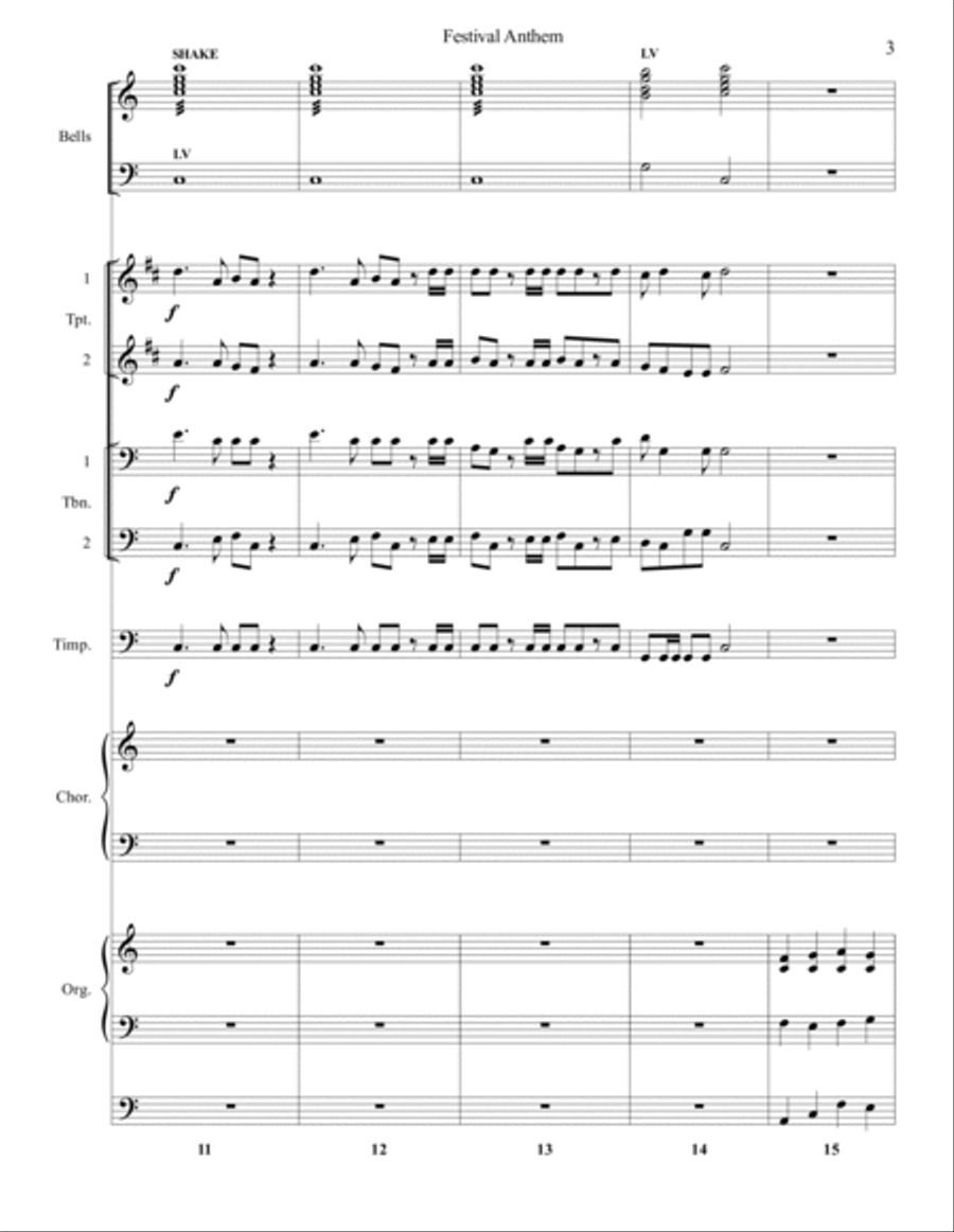 Festival Anthem Festival Anthem 4-Part scores gallery preview page 3