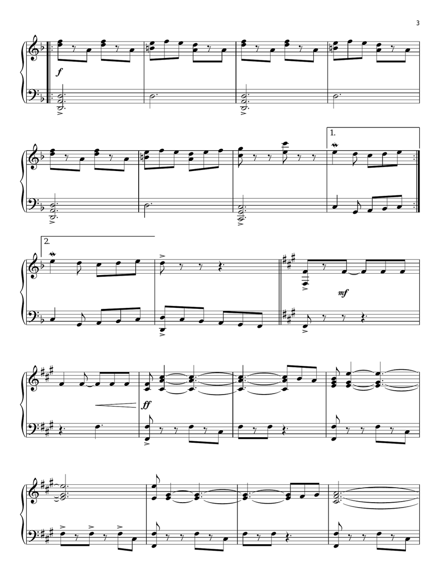 Up Is Down (from Pirates Of The Caribbean: At World's End) Piano Solo scores gallery preview page 3