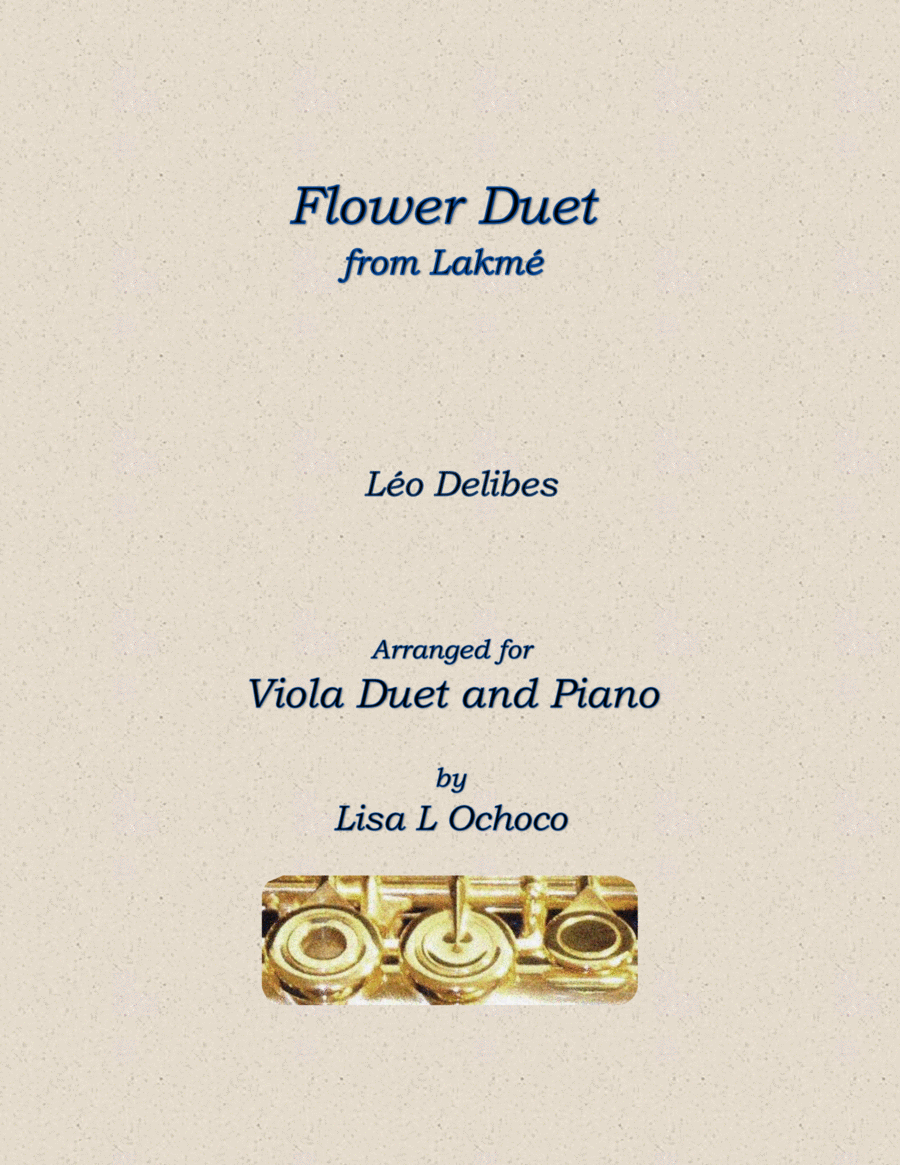 Flower Duet from Lakme for Viola Duet and Piano image number null