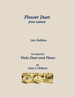 Book cover for Flower Duet from Lakme for Viola Duet and Piano