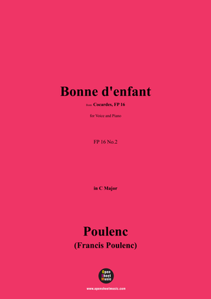 Poulenc-Bonne d'enfant(1920),in C Major,FP 16 No.2