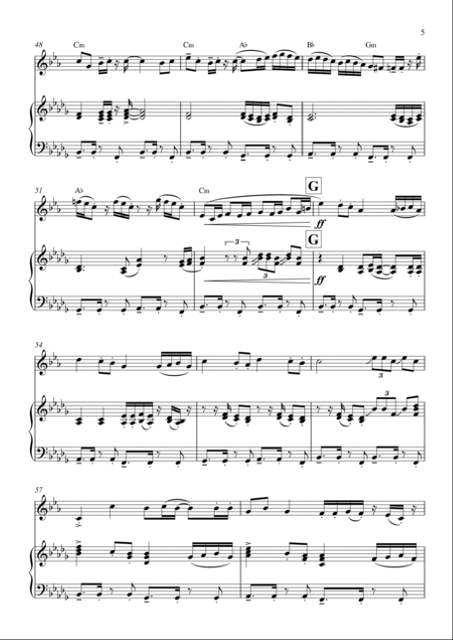 Hips Don't Lie Trumpet Solo scores gallery preview page 5