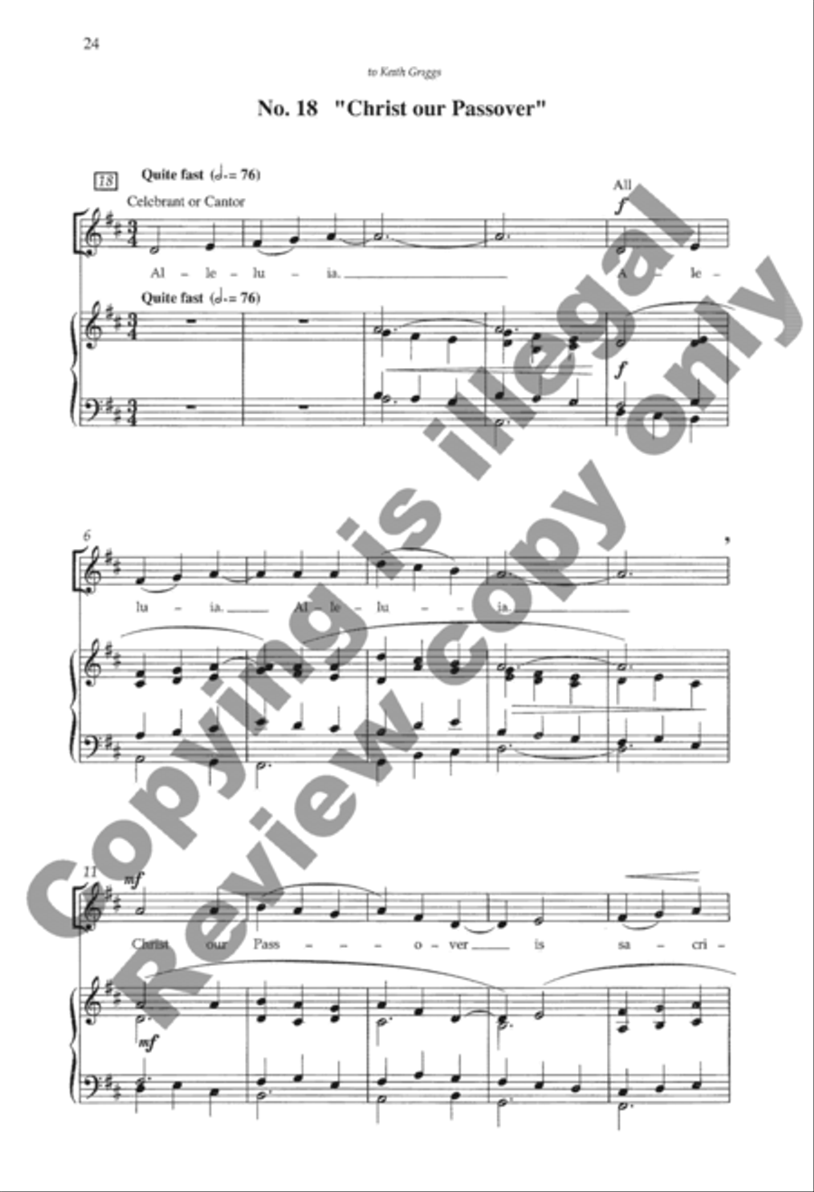 Mass of the Holy Trinity 4-Part scores gallery preview page 44