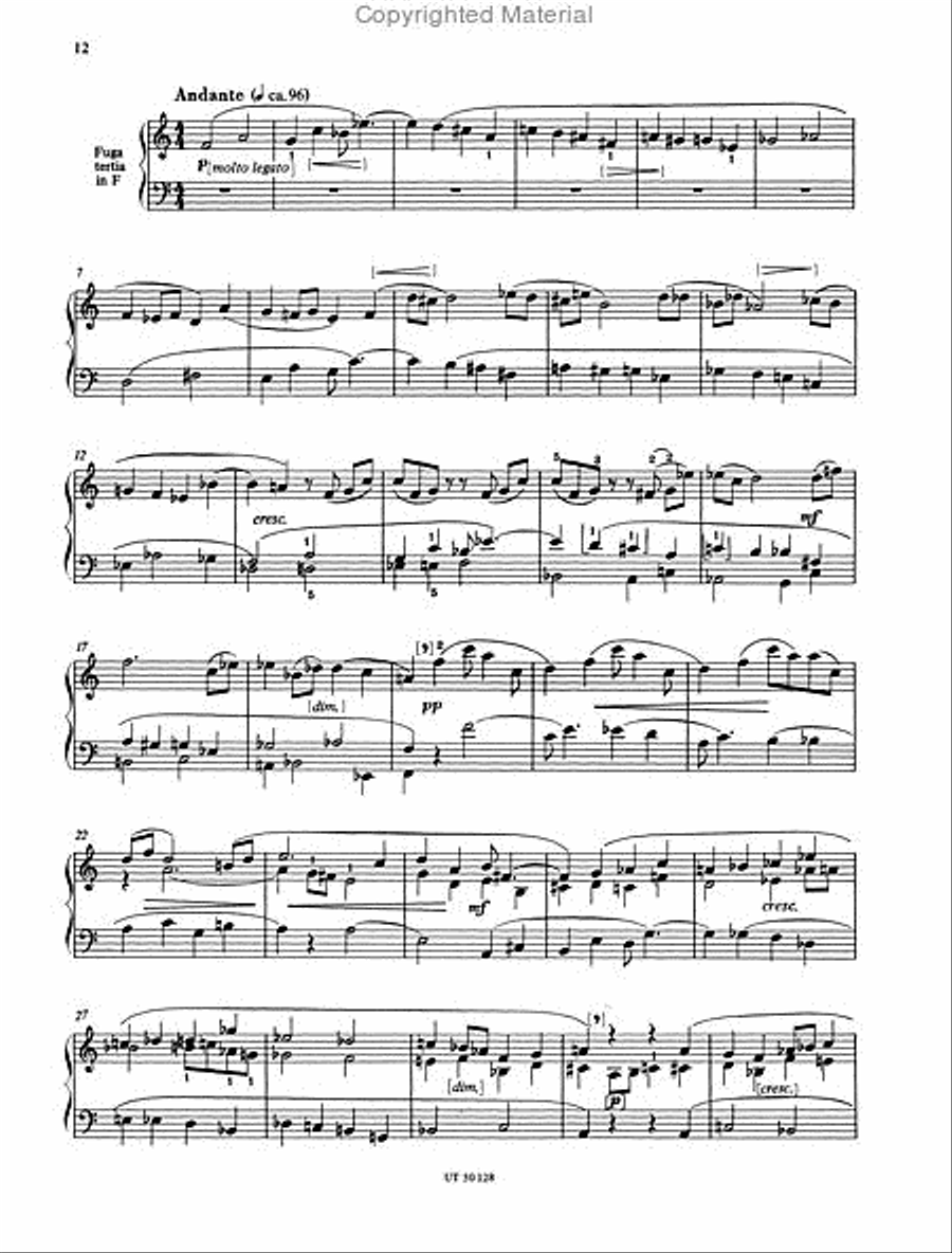 Ludus tonalis (1942), Urtext Chamber Music scores gallery preview page 3