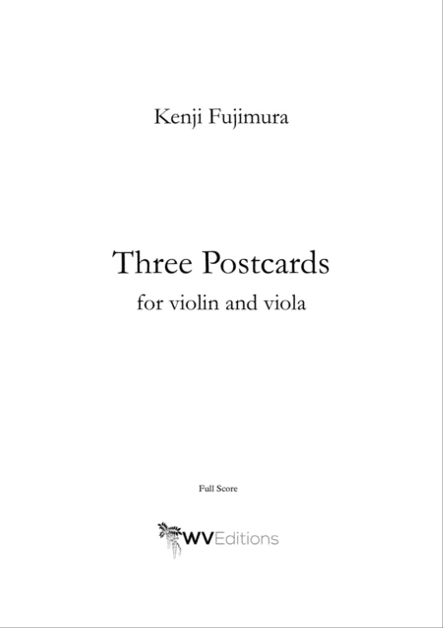Three Postcards for violin and viola String Duet scores gallery preview page 1