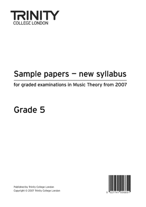 Book cover for Sample theory papers (Grade 5)