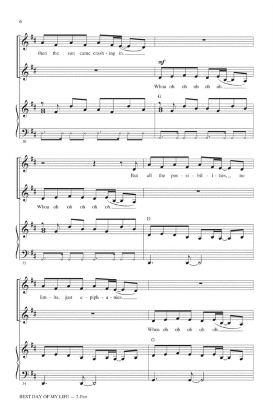 Best Day Of My Life Best Day Of My Life 2-Part scores gallery preview page 5