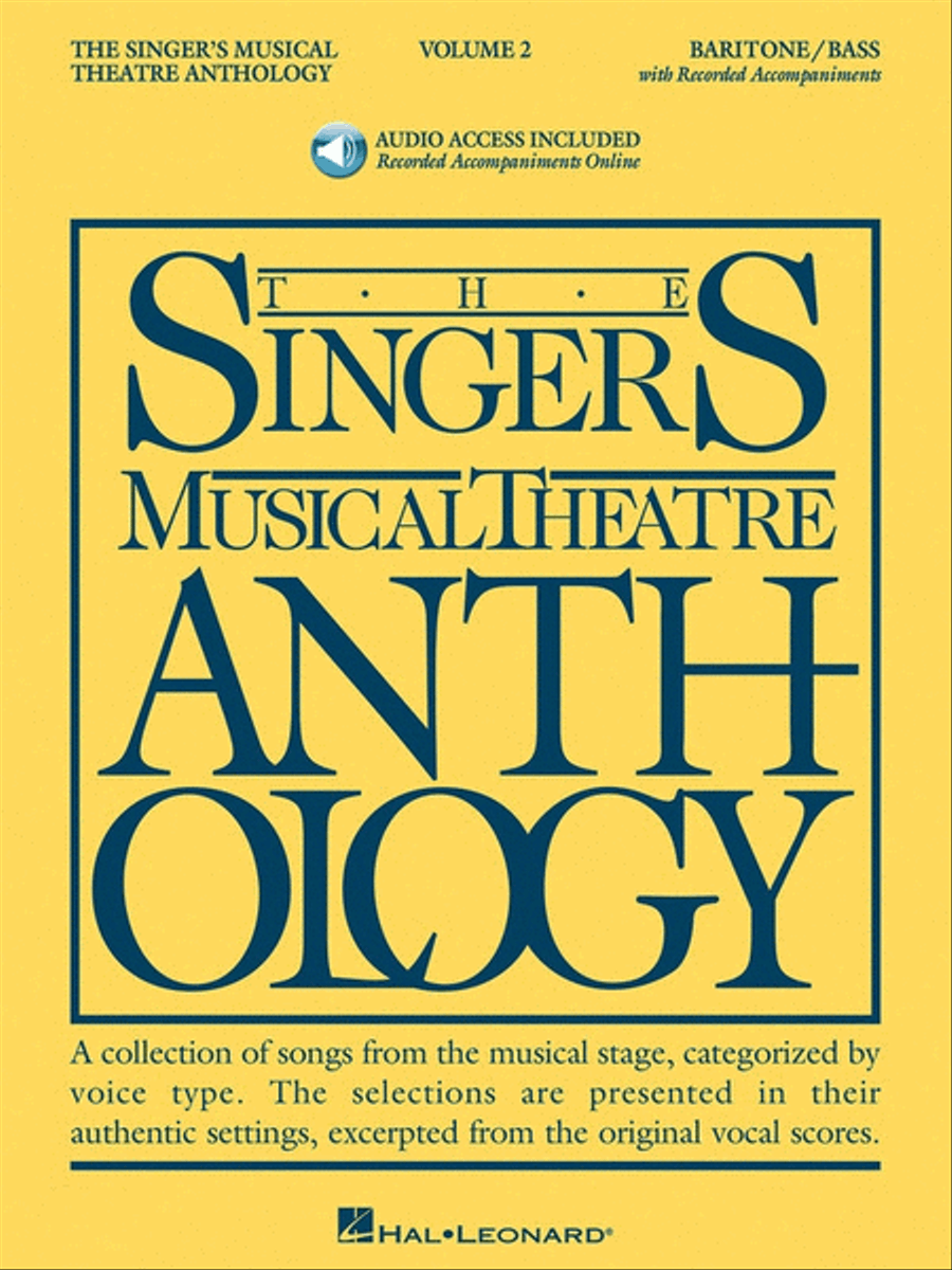 Book cover for Singers Musical Theatre Anth V2 Bar/Bass Book/Online Audio