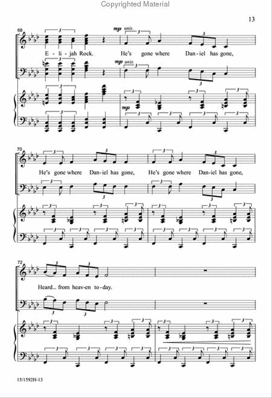 Peter, Go Ring Dem Bells Peter, Go Ring Dem Bells 4-Part scores gallery preview page 12