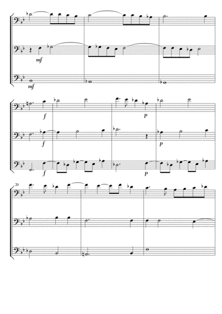 Trombone Trio - Earl of Salisbury's Pavanne by William Byrd arranged by David Catherwood image number null