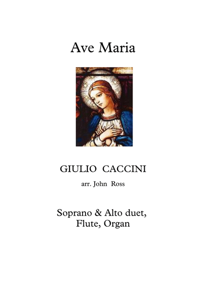 Ave Maria (Caccini) (Soprano, Alto, Flute, Organ) image number null