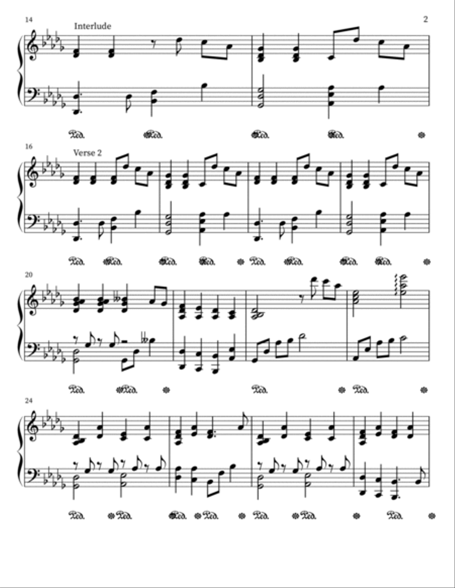 Memory Lane Piano Solo scores gallery preview page 2