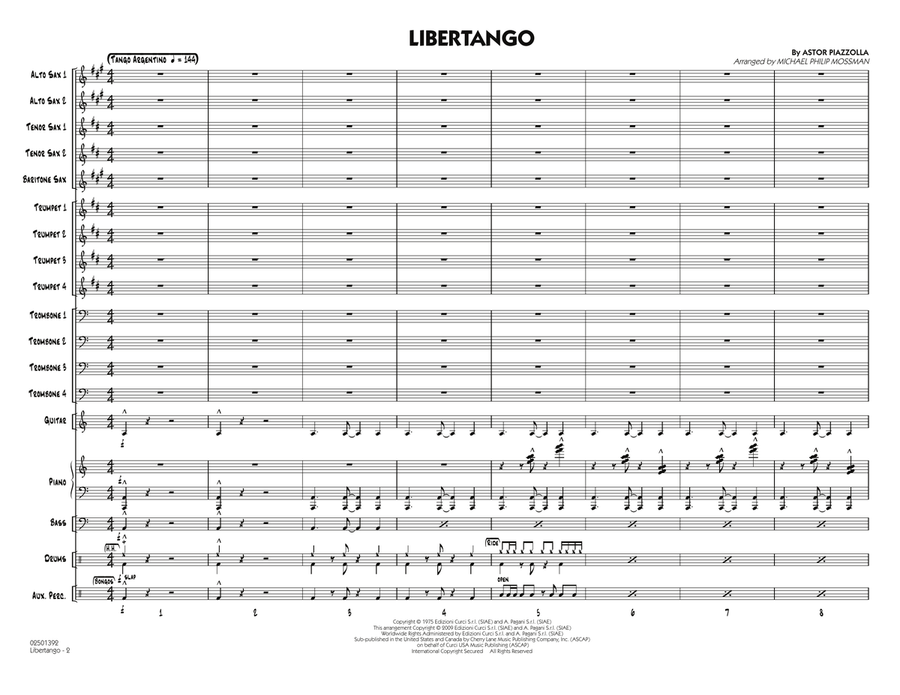 Libertango - Conductor Score (Full Score) Jazz Ensemble scores gallery preview page 2