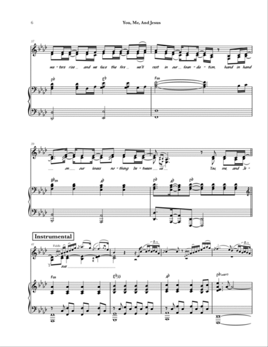 You, Me, and Jesus Voice scores gallery preview page 6