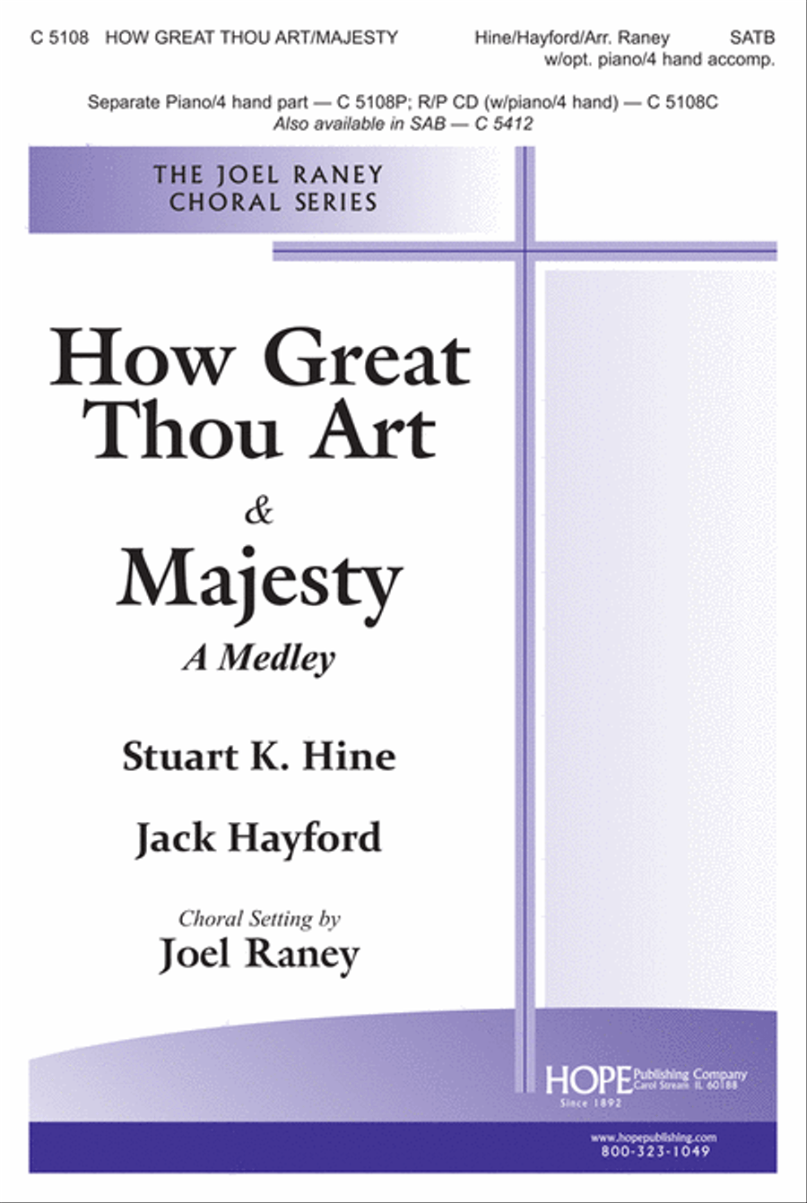 How Great Thou Art/Majesty 4-Part scores gallery preview page 1