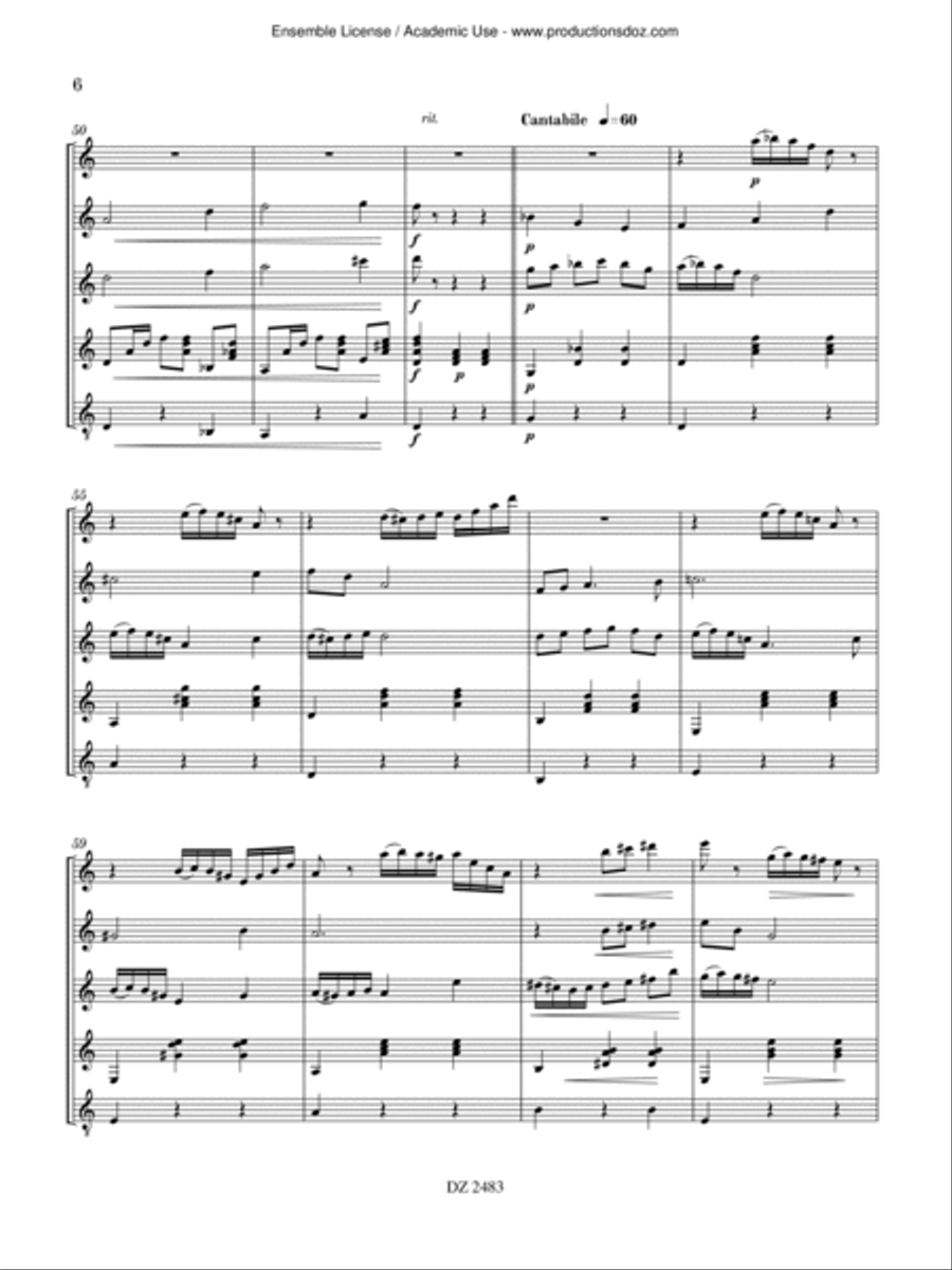 Boléro No. 1 Boléro No. 1 Guitar Ensemble scores gallery preview page 6