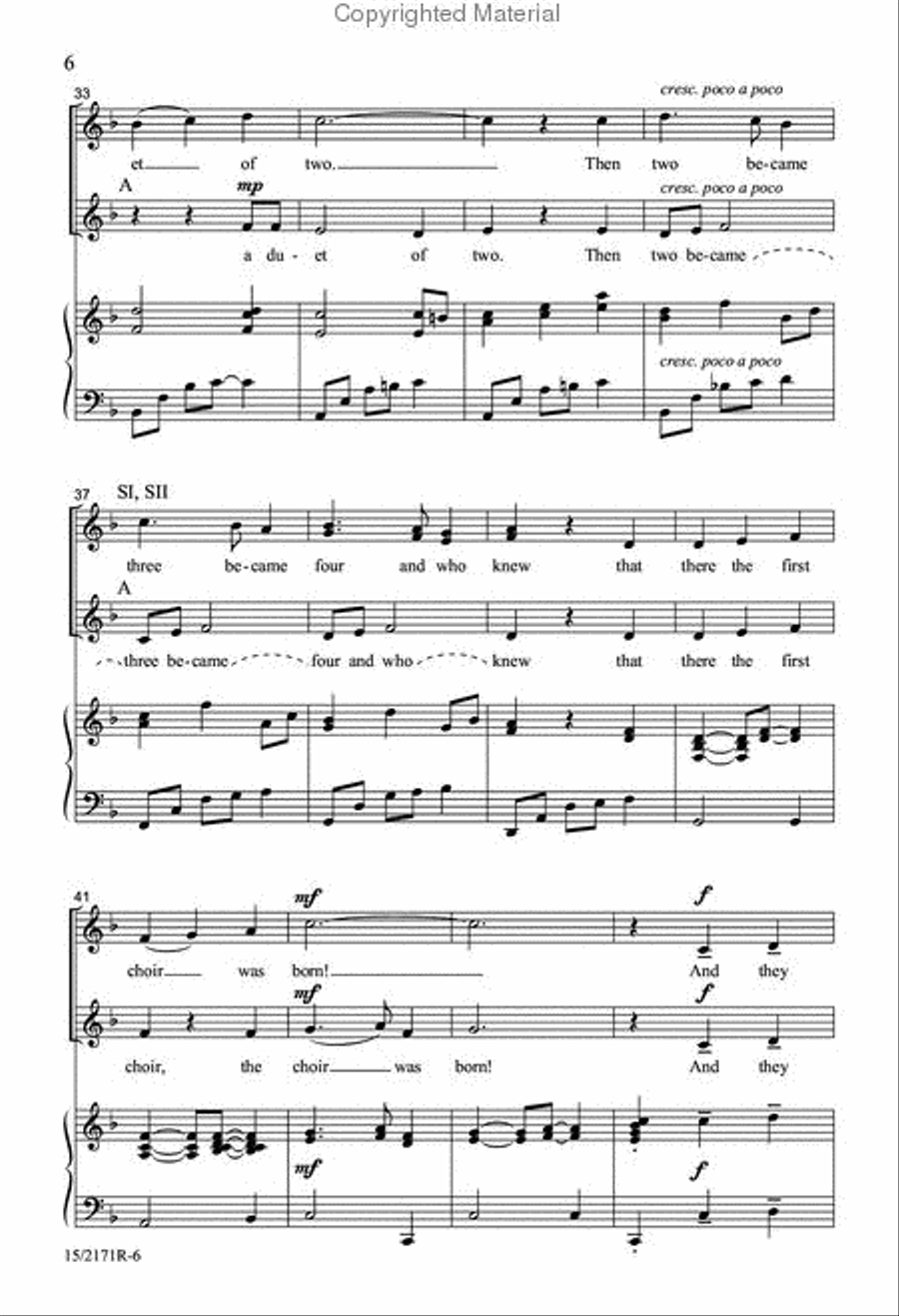 We Raise Up Our Voices! SSA scores gallery preview page 4