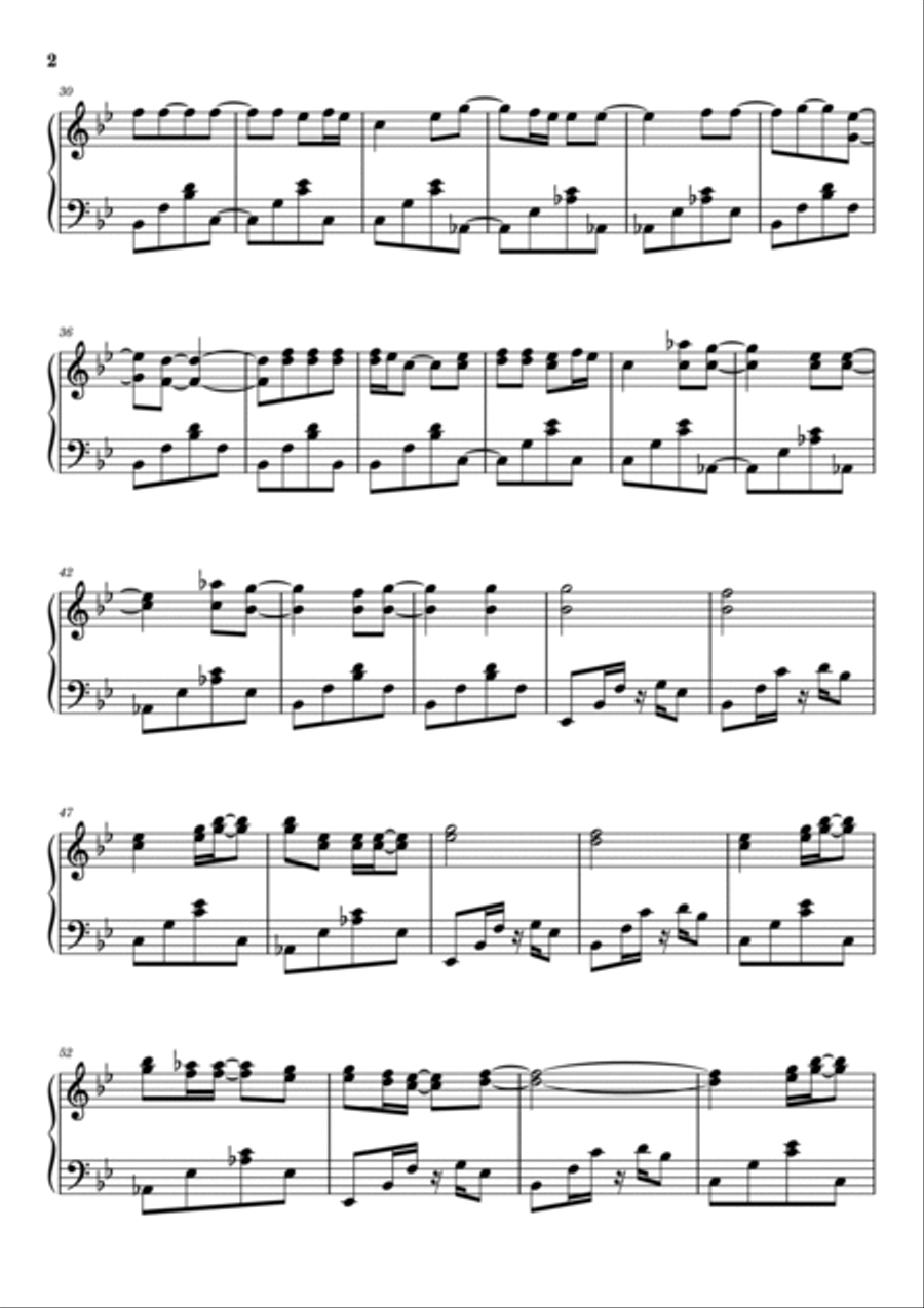 Said I Loved You...but I Lied Piano Solo scores gallery preview page 2
