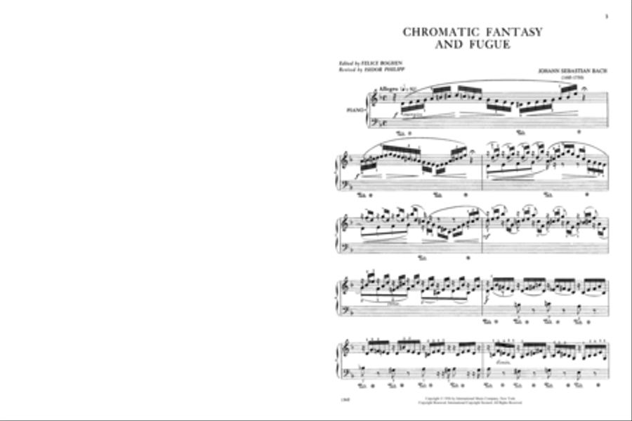 Chromatic Fantasy & Fugue, S. 903 Piano Solo scores gallery preview page 2