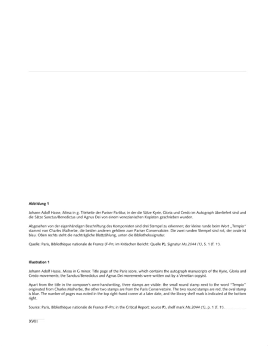 Missa in g. Hasse-Werkausgabe IV/3 4-Part scores gallery preview page 18