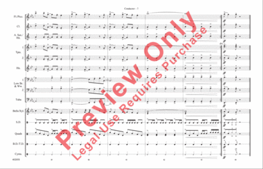 Don't Stop Believin' Marching Band scores gallery preview page 8