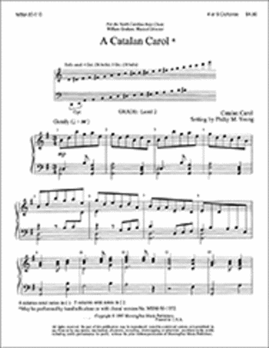 A Catalan Carol Handbell Choir scores gallery preview page 1