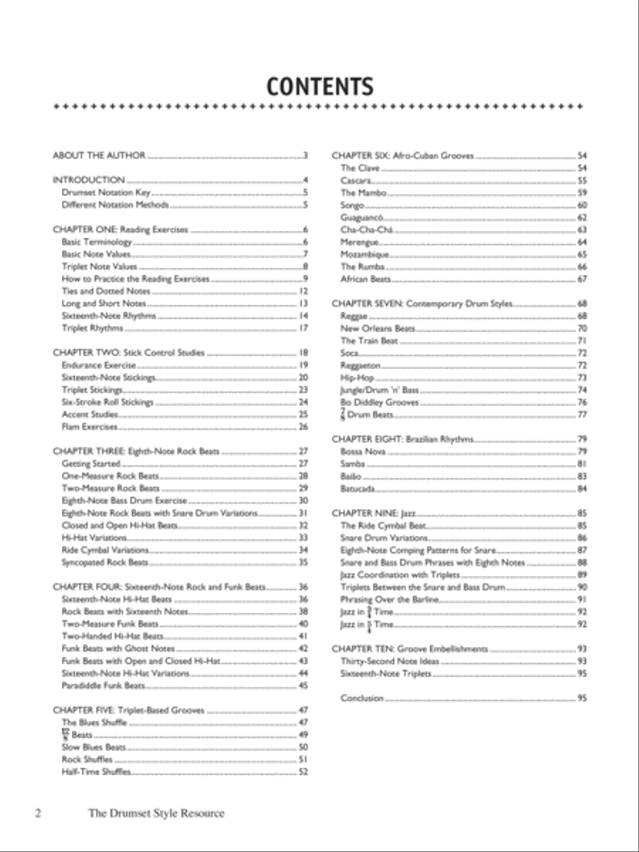 The Drumset Style Resource Percussion scores gallery preview page 2