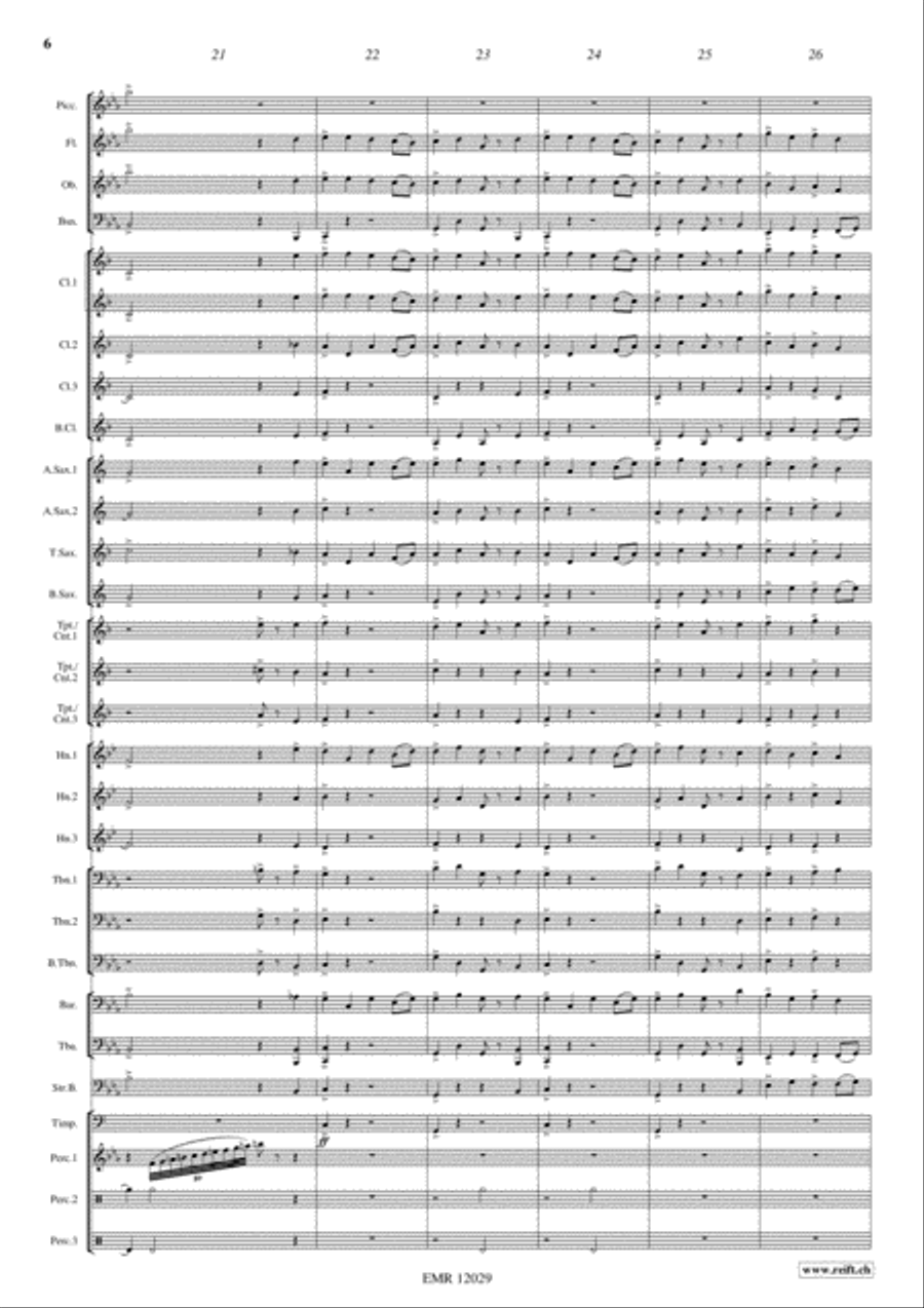 Alexander Nevsky Concert Band scores gallery preview page 7