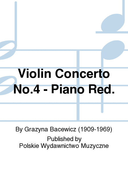 Violin Concerto No.4 - Piano Red.