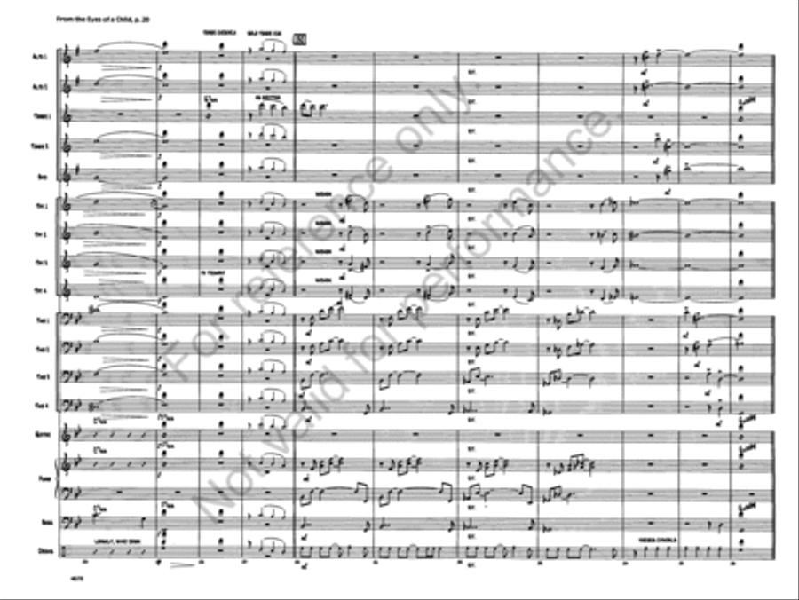 From the Eyes of a Child From the Eyes of a Child Jazz Ensemble scores gallery preview page 19