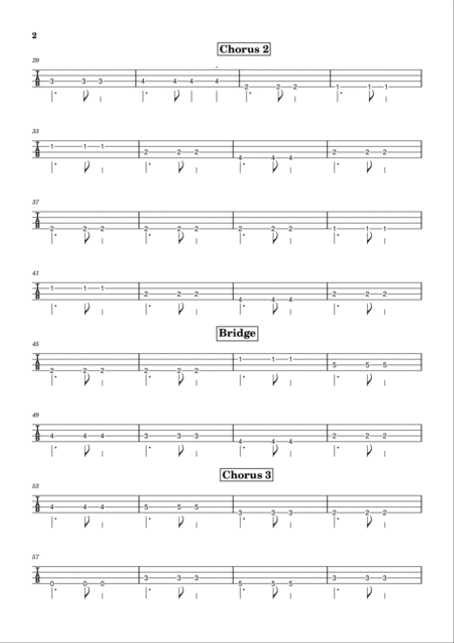 I Promise I Promise Guitar Tablature scores gallery preview page 2