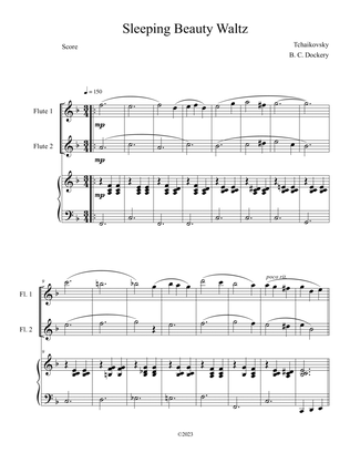 Sleeping Beauty Waltz (Flute Duet with Piano Accompaniment)