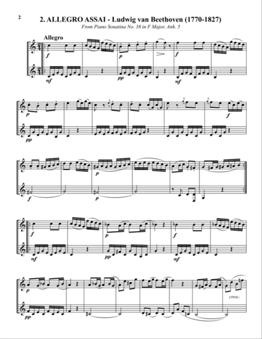 20 Duets for Trumpets Trumpet Duet scores gallery preview page 2