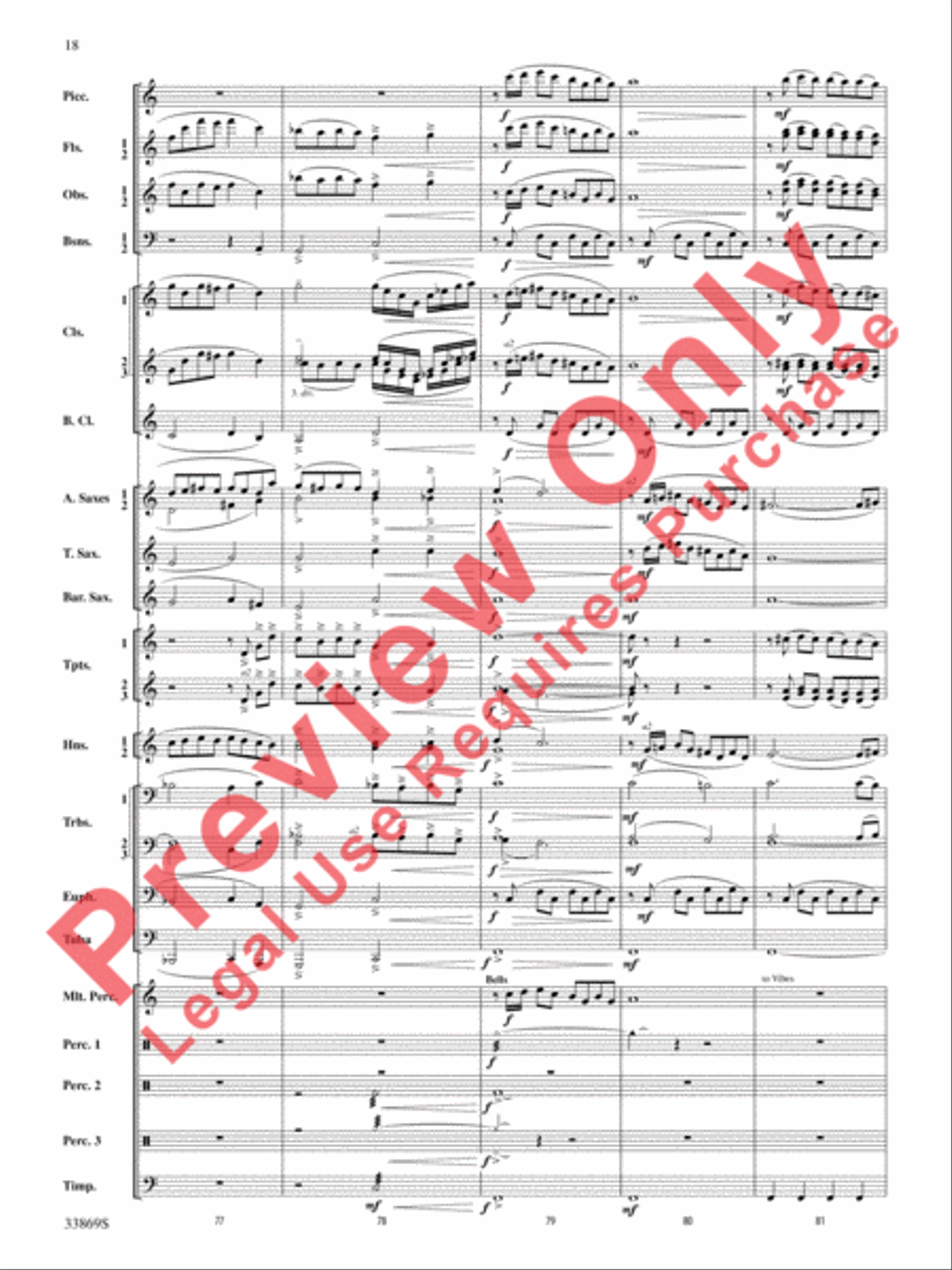 Mt. Everest Concert Band scores gallery preview page 19