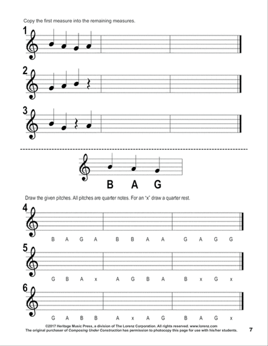 Composing Under Construction Reproducible Packs scores gallery preview page 7